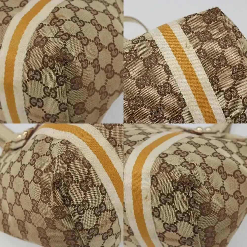 Gucci GG Canvas Web Tote Beige